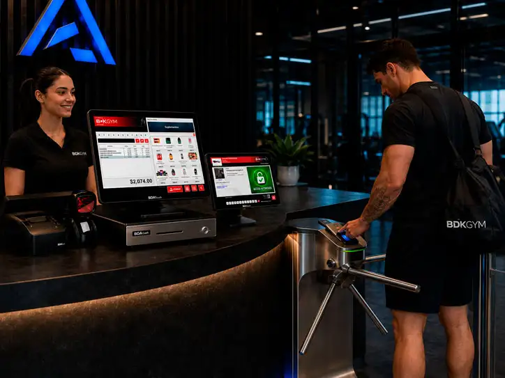 Control de recepción en BDKGYM — cobros, accesos y cortes con orden y trazabilidad